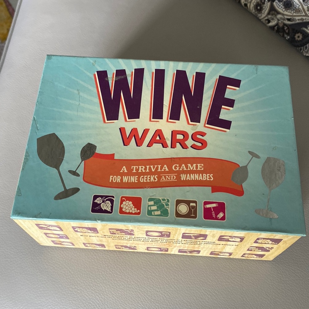 Wine wars Trivia Game for wine geeks and wannabes